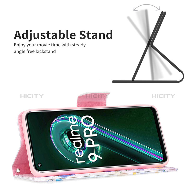 Funda de Cuero Cartera con Soporte Patron de Moda Carcasa B01F para Realme 9 Pro 5G