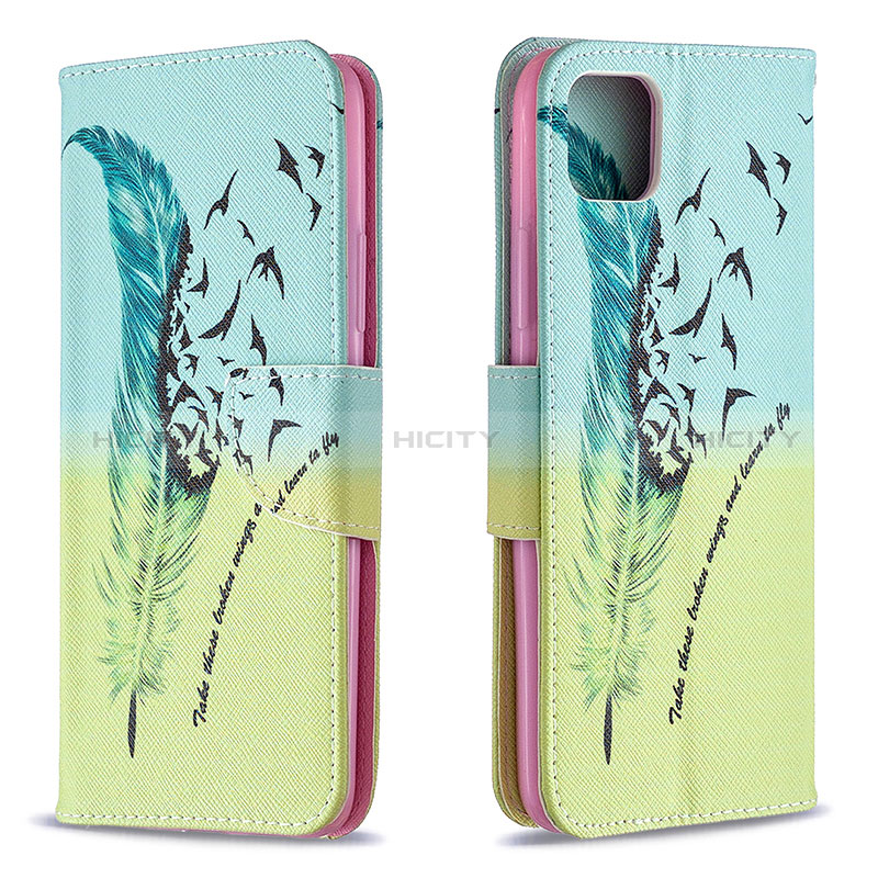 Funda de Cuero Cartera con Soporte Patron de Moda Carcasa B01F para Realme C11 (2021)