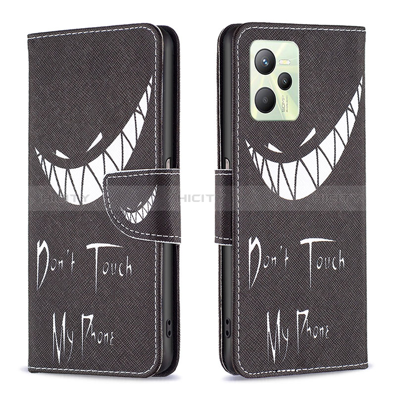 Funda de Cuero Cartera con Soporte Patron de Moda Carcasa B01F para Realme C35