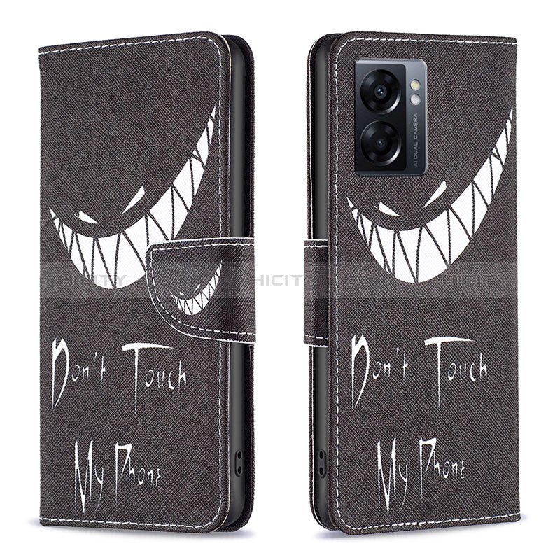 Funda de Cuero Cartera con Soporte Patron de Moda Carcasa B01F para Realme V23 5G