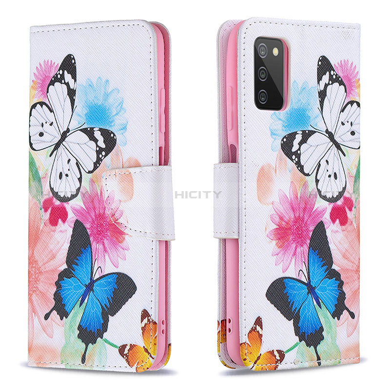 Funda de Cuero Cartera con Soporte Patron de Moda Carcasa B01F para Samsung Galaxy A02s Vistoso