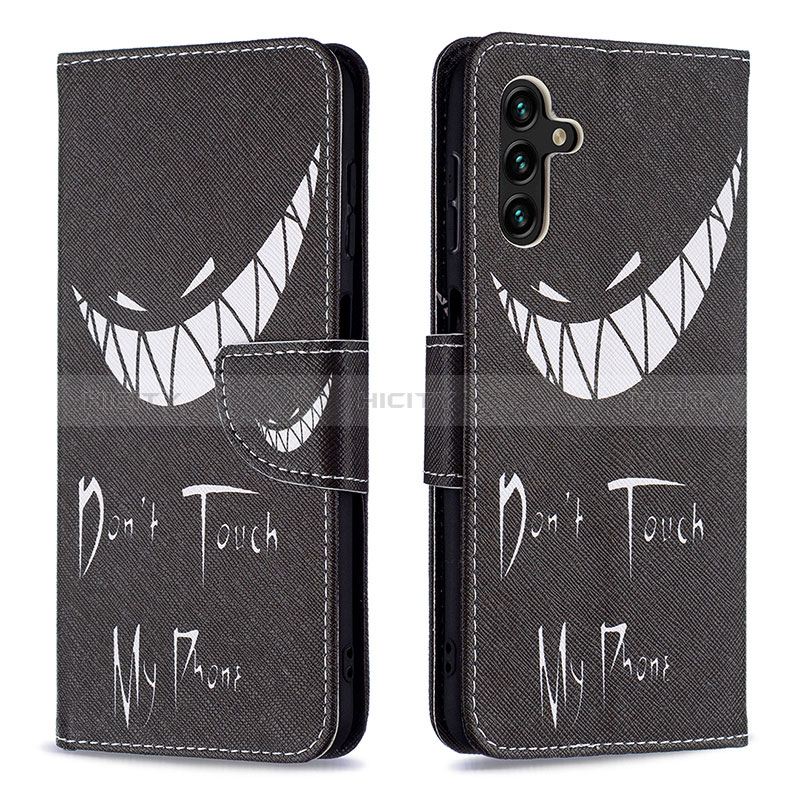 Funda de Cuero Cartera con Soporte Patron de Moda Carcasa B01F para Samsung Galaxy A04s