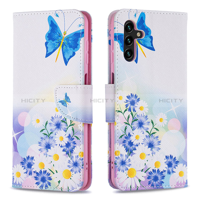 Funda de Cuero Cartera con Soporte Patron de Moda Carcasa B01F para Samsung Galaxy A04s