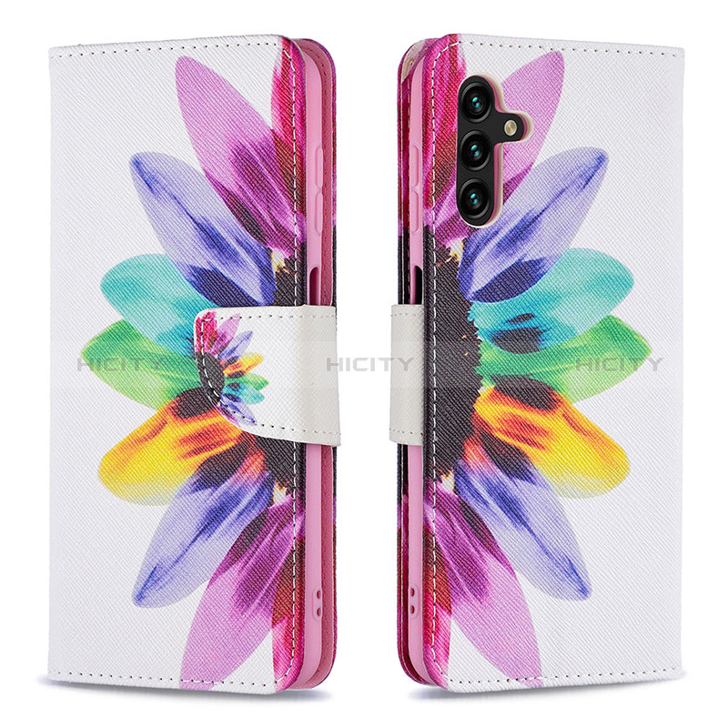 Funda de Cuero Cartera con Soporte Patron de Moda Carcasa B01F para Samsung Galaxy A04s