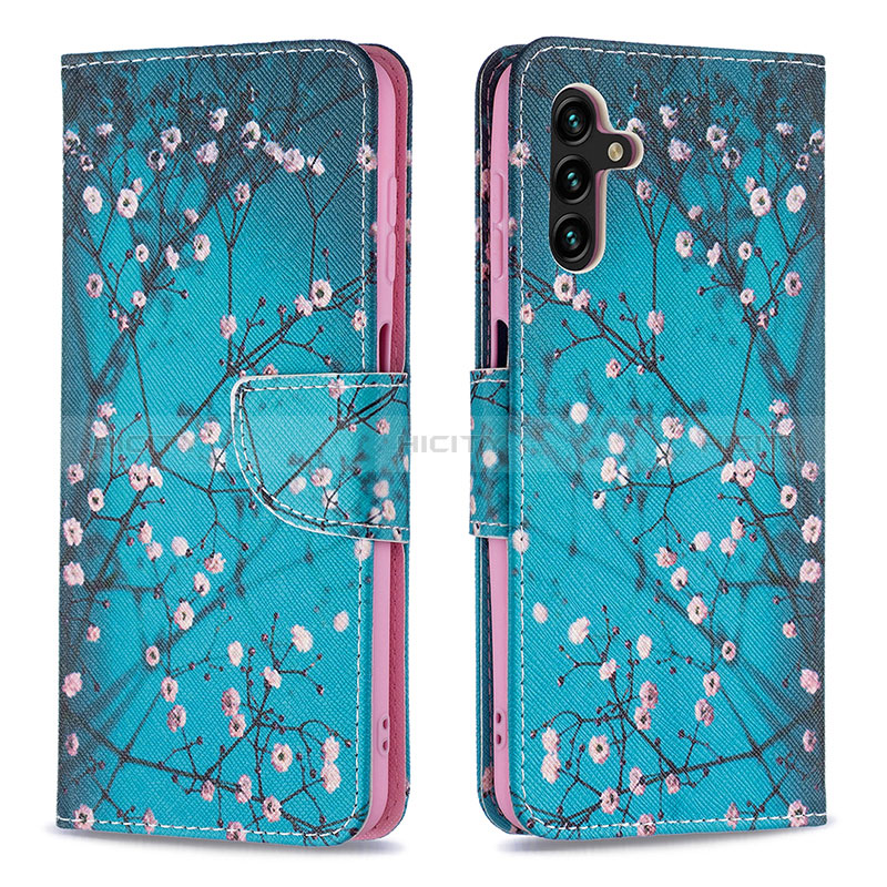 Funda de Cuero Cartera con Soporte Patron de Moda Carcasa B01F para Samsung Galaxy A04s