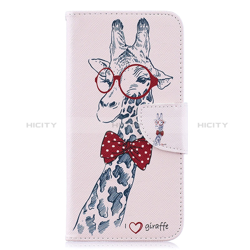 Funda de Cuero Cartera con Soporte Patron de Moda Carcasa B01F para Samsung Galaxy A10