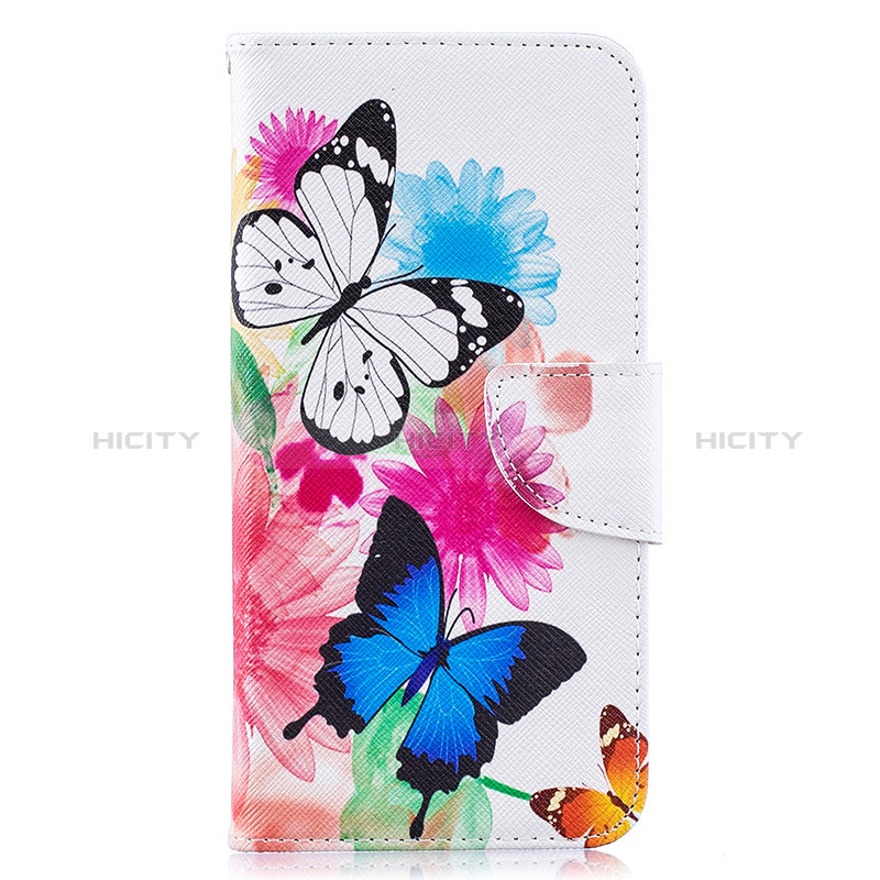 Funda de Cuero Cartera con Soporte Patron de Moda Carcasa B01F para Samsung Galaxy A10