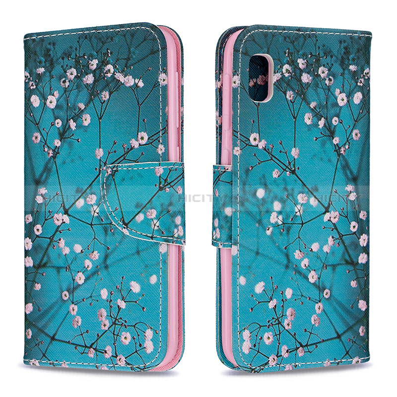 Funda de Cuero Cartera con Soporte Patron de Moda Carcasa B01F para Samsung Galaxy A10e