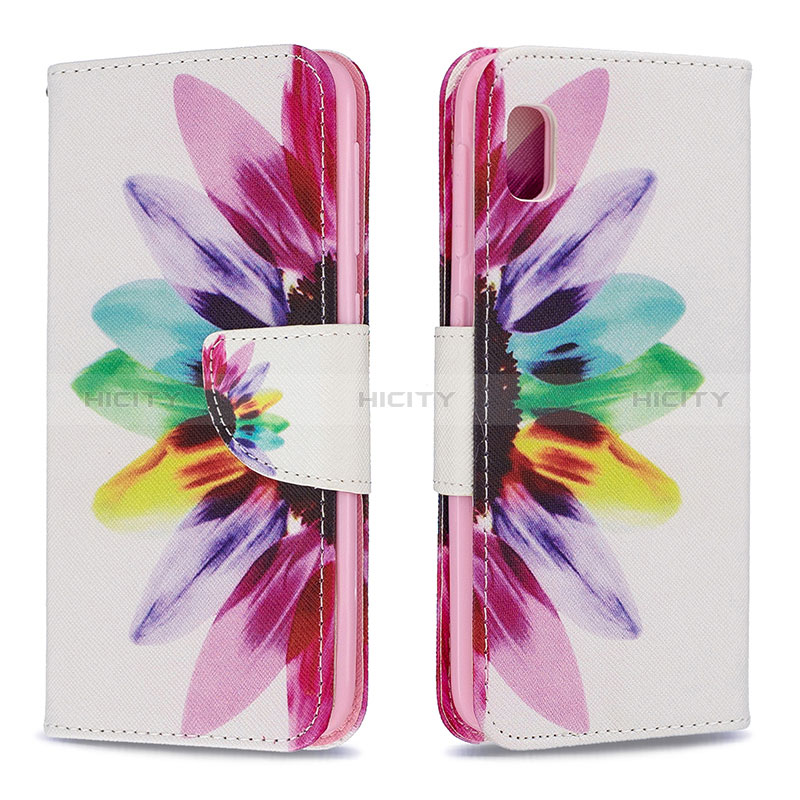 Funda de Cuero Cartera con Soporte Patron de Moda Carcasa B01F para Samsung Galaxy A10e