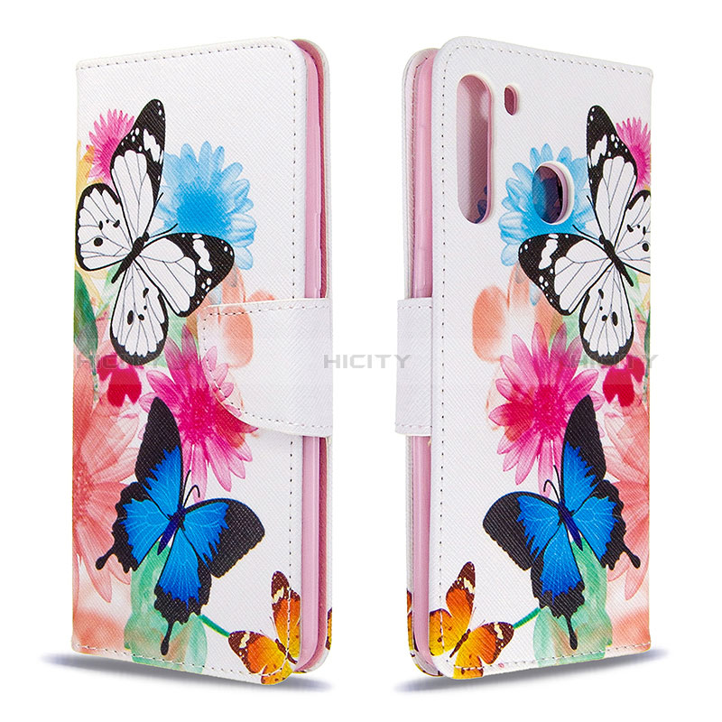 Funda de Cuero Cartera con Soporte Patron de Moda Carcasa B01F para Samsung Galaxy A21 Vistoso