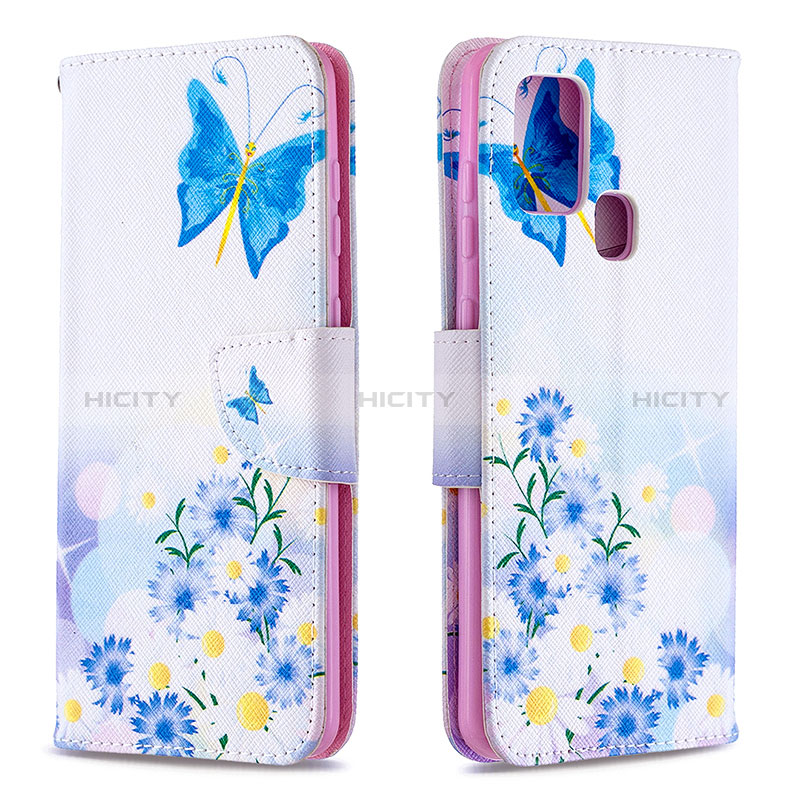 Funda de Cuero Cartera con Soporte Patron de Moda Carcasa B01F para Samsung Galaxy A21s