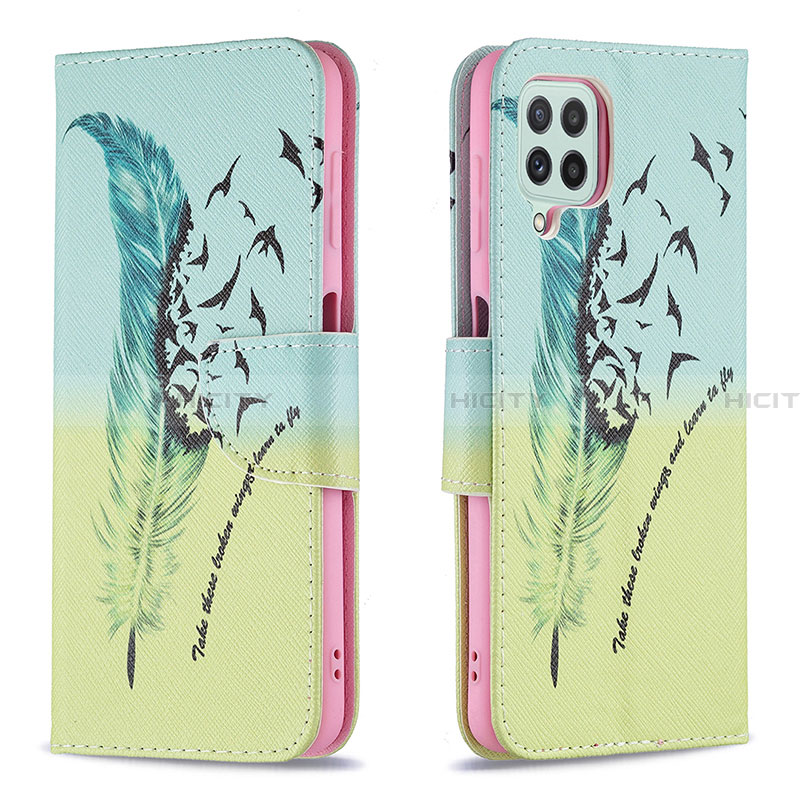 Funda de Cuero Cartera con Soporte Patron de Moda Carcasa B01F para Samsung Galaxy A22 4G