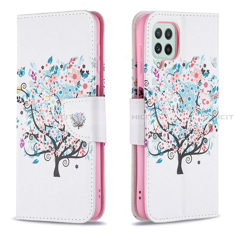 Funda de Cuero Cartera con Soporte Patron de Moda Carcasa B01F para Samsung Galaxy A22 4G