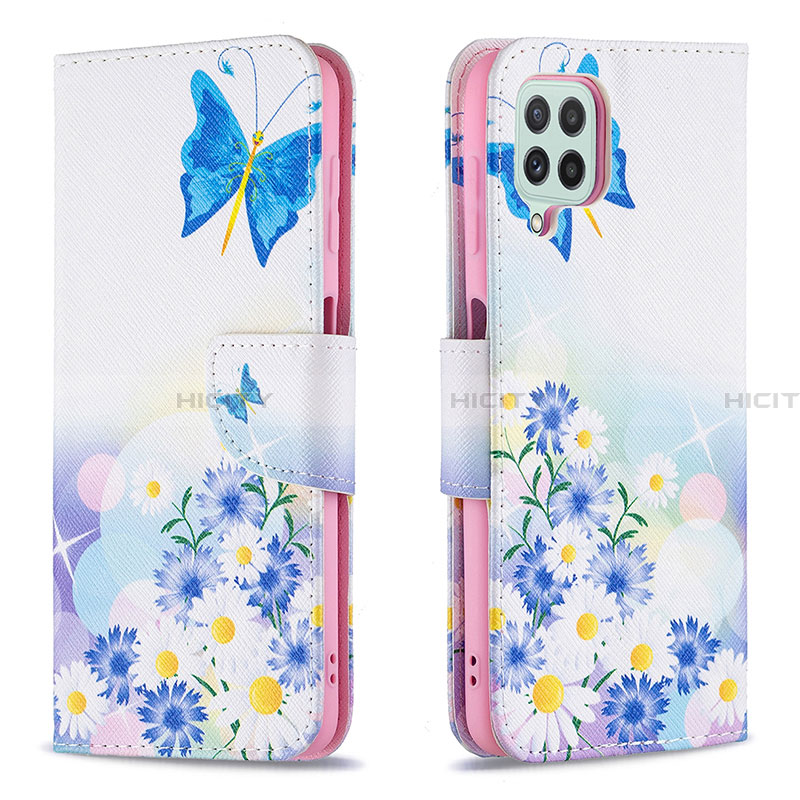 Funda de Cuero Cartera con Soporte Patron de Moda Carcasa B01F para Samsung Galaxy A22 4G