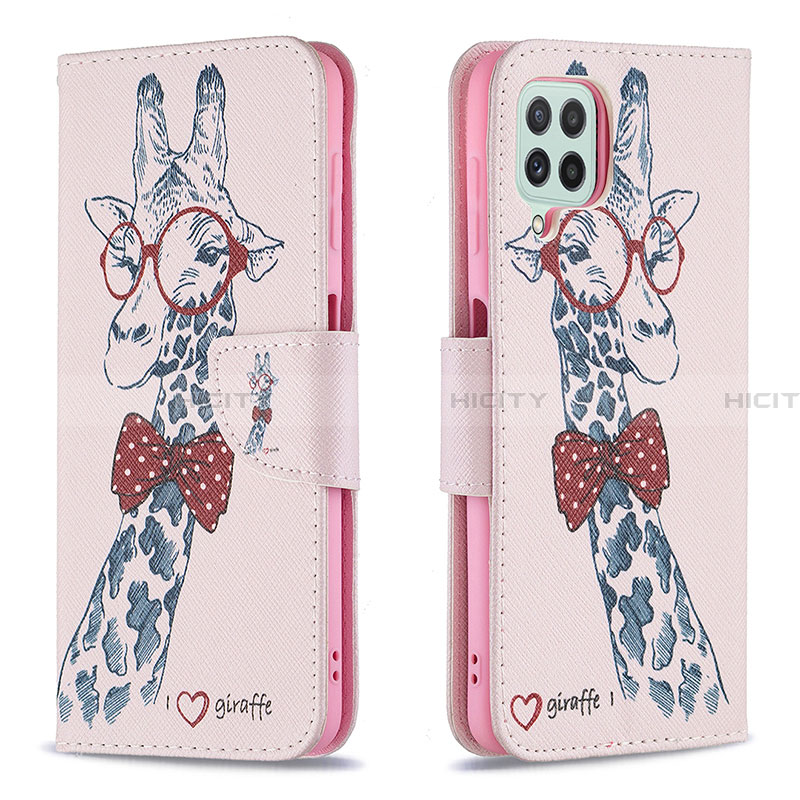 Funda de Cuero Cartera con Soporte Patron de Moda Carcasa B01F para Samsung Galaxy A22 4G