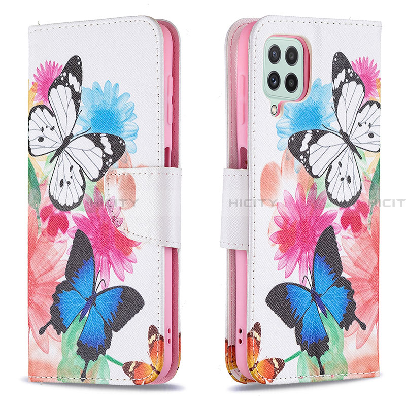 Funda de Cuero Cartera con Soporte Patron de Moda Carcasa B01F para Samsung Galaxy A22 4G