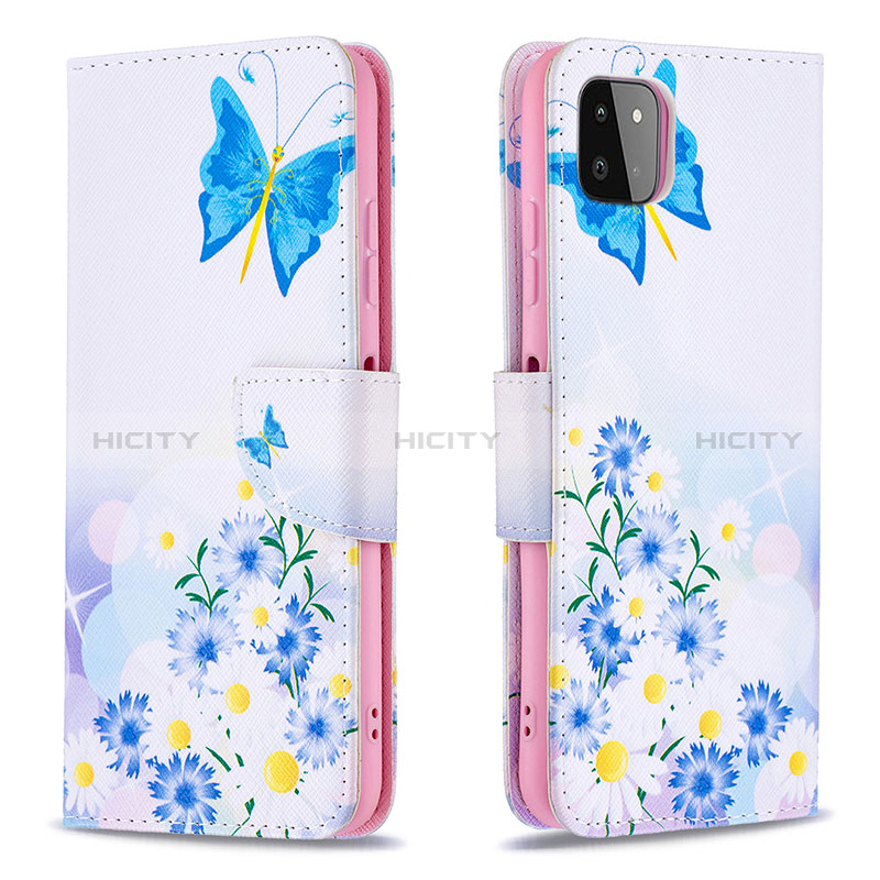 Funda de Cuero Cartera con Soporte Patron de Moda Carcasa B01F para Samsung Galaxy A22s 5G