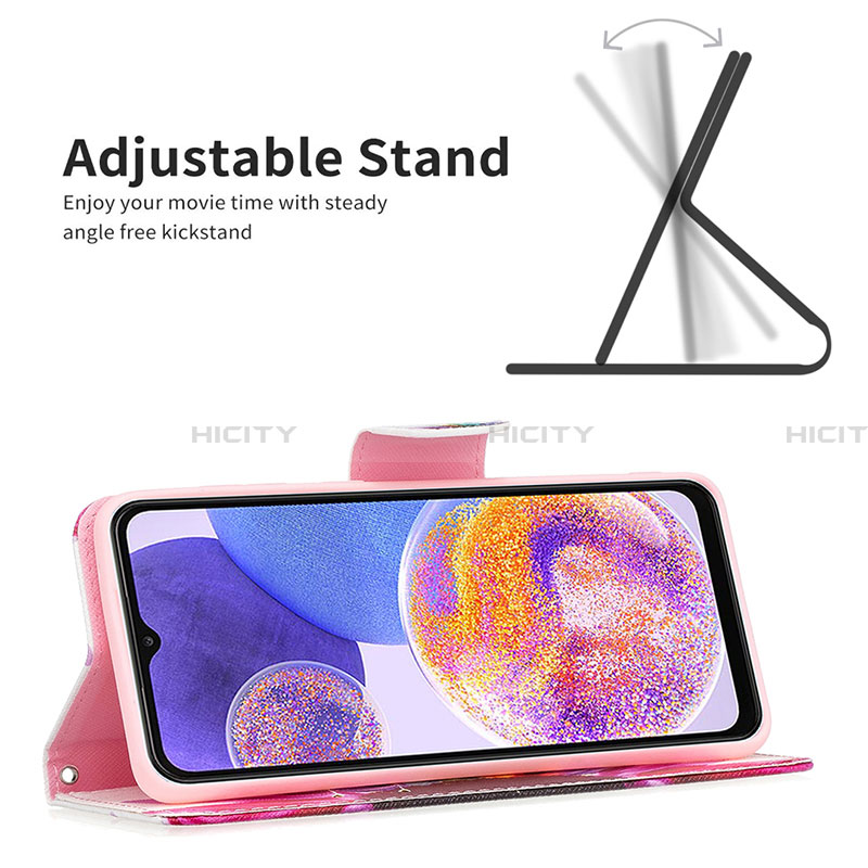 Funda de Cuero Cartera con Soporte Patron de Moda Carcasa B01F para Samsung Galaxy A23 4G