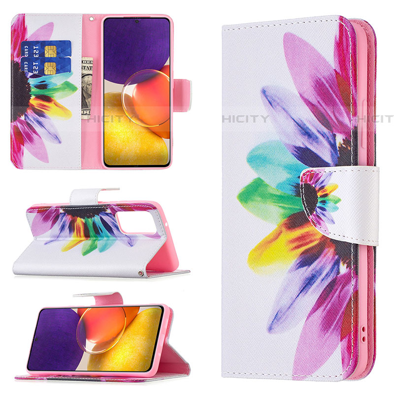 Funda de Cuero Cartera con Soporte Patron de Moda Carcasa B01F para Samsung Galaxy A24 4G