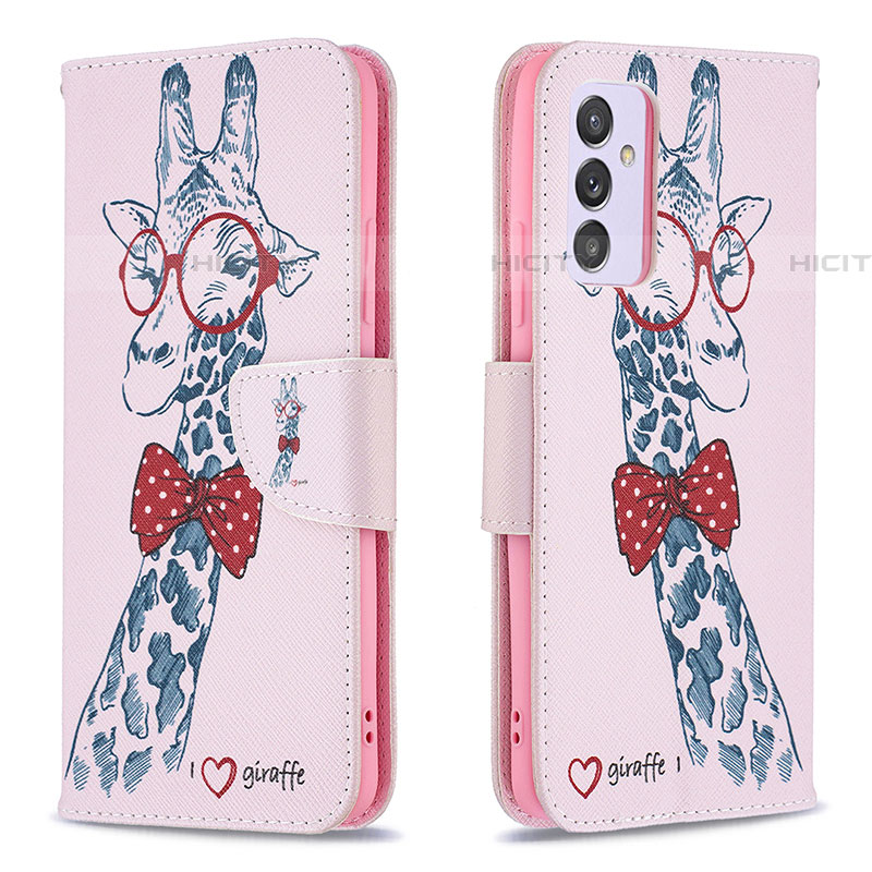 Funda de Cuero Cartera con Soporte Patron de Moda Carcasa B01F para Samsung Galaxy A24 4G