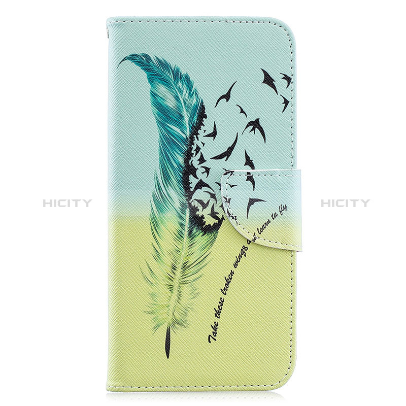 Funda de Cuero Cartera con Soporte Patron de Moda Carcasa B01F para Samsung Galaxy A30