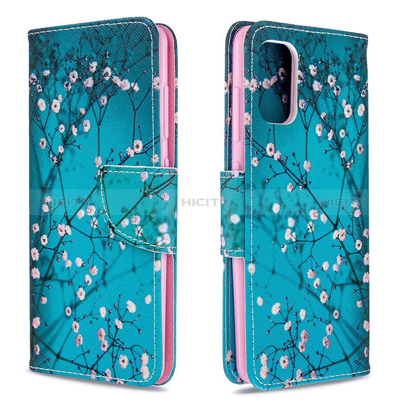 Funda de Cuero Cartera con Soporte Patron de Moda Carcasa B01F para Samsung Galaxy A41