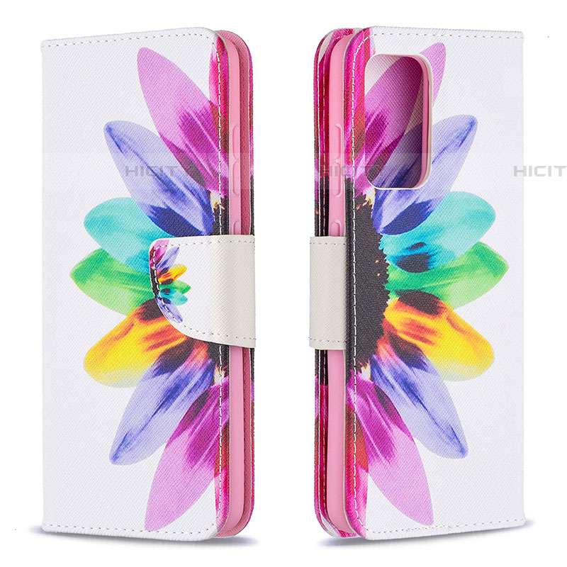 Funda de Cuero Cartera con Soporte Patron de Moda Carcasa B01F para Samsung Galaxy A52 4G Multicolor