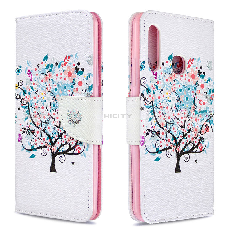 Funda de Cuero Cartera con Soporte Patron de Moda Carcasa B01F para Samsung Galaxy A70E