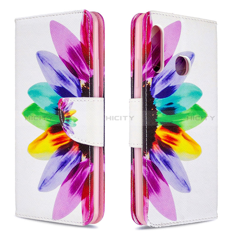 Funda de Cuero Cartera con Soporte Patron de Moda Carcasa B01F para Samsung Galaxy A70E Multicolor