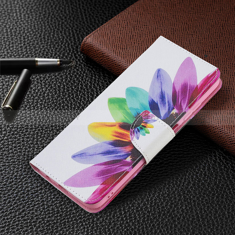 Funda de Cuero Cartera con Soporte Patron de Moda Carcasa B01F para Samsung Galaxy F02S SM-E025F