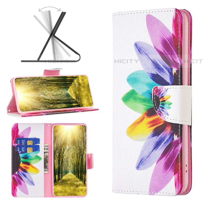 Funda de Cuero Cartera con Soporte Patron de Moda Carcasa B01F para Samsung Galaxy F04