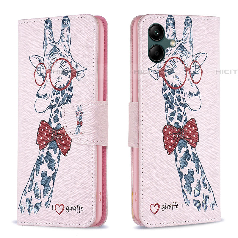 Funda de Cuero Cartera con Soporte Patron de Moda Carcasa B01F para Samsung Galaxy F14 5G