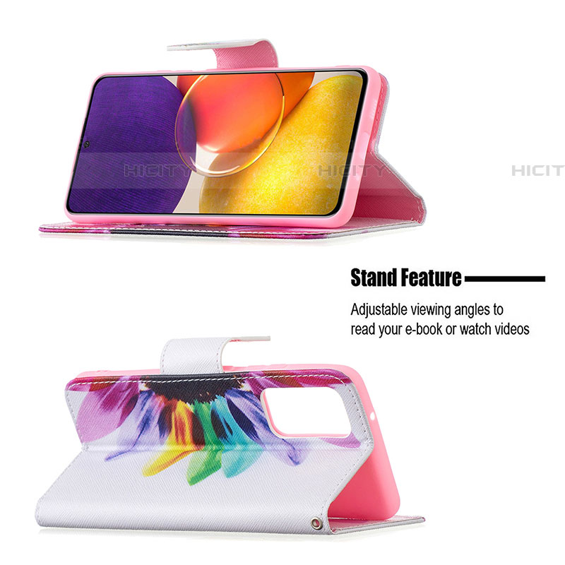 Funda de Cuero Cartera con Soporte Patron de Moda Carcasa B01F para Samsung Galaxy F54 5G