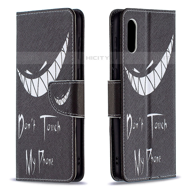 Funda de Cuero Cartera con Soporte Patron de Moda Carcasa B01F para Samsung Galaxy M02