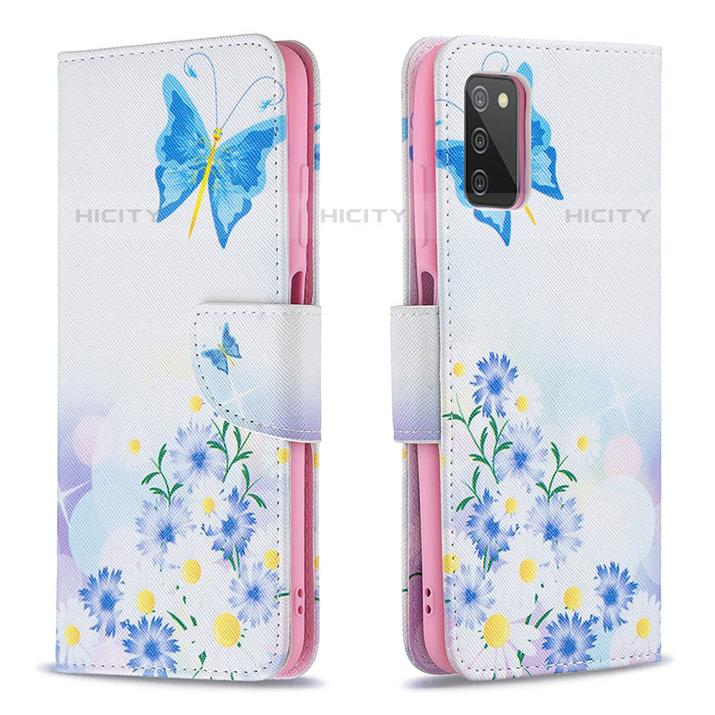 Funda de Cuero Cartera con Soporte Patron de Moda Carcasa B01F para Samsung Galaxy M02s