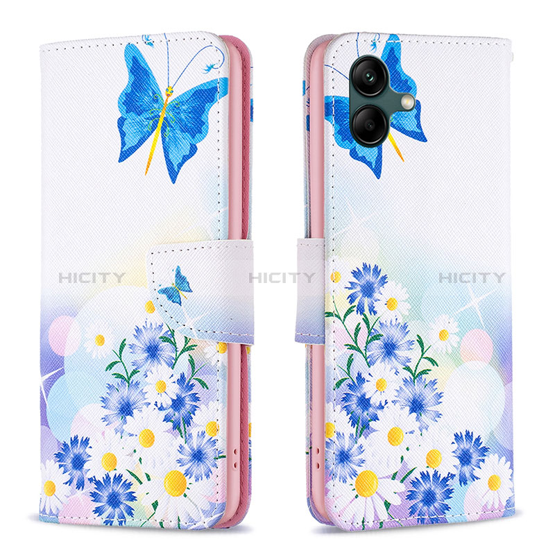 Funda de Cuero Cartera con Soporte Patron de Moda Carcasa B01F para Samsung Galaxy M04