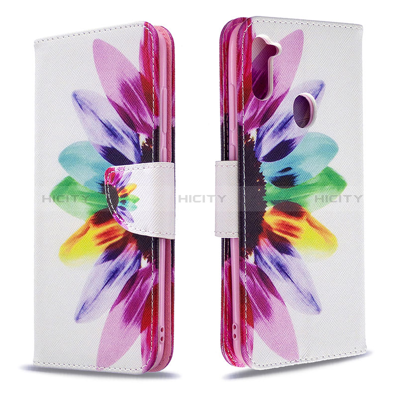 Funda de Cuero Cartera con Soporte Patron de Moda Carcasa B01F para Samsung Galaxy M11