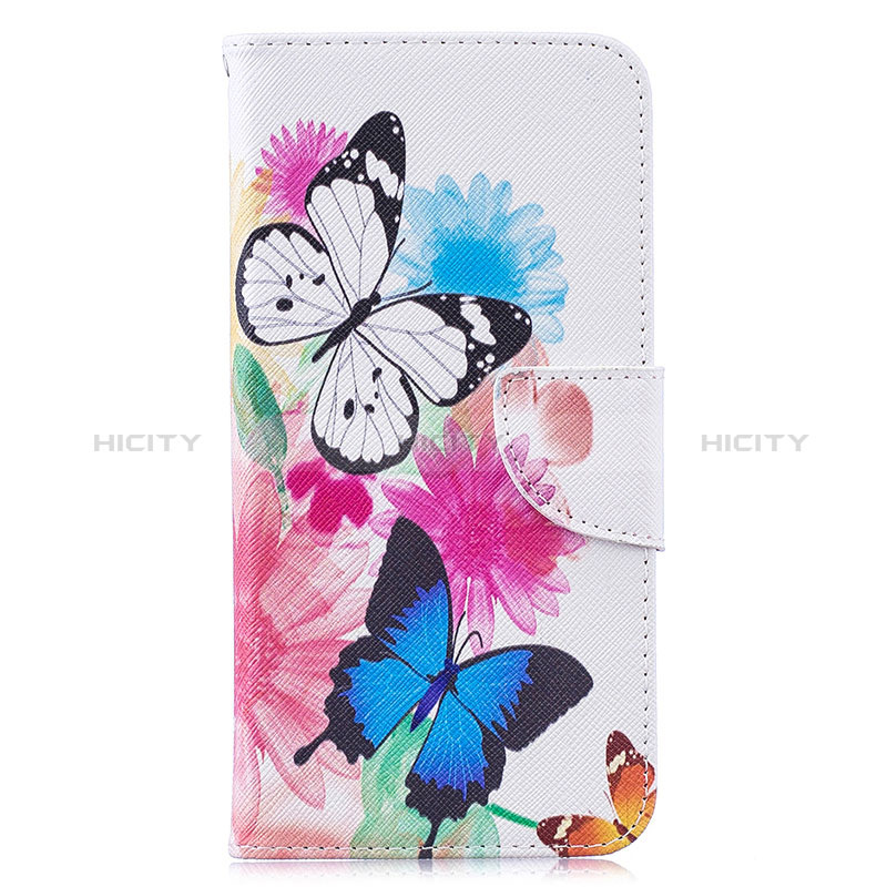 Funda de Cuero Cartera con Soporte Patron de Moda Carcasa B01F para Samsung Galaxy M20 Vistoso