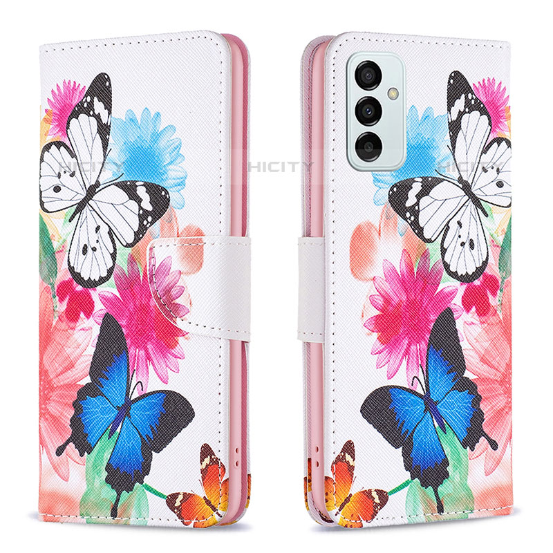 Funda de Cuero Cartera con Soporte Patron de Moda Carcasa B01F para Samsung Galaxy M23 5G Vistoso