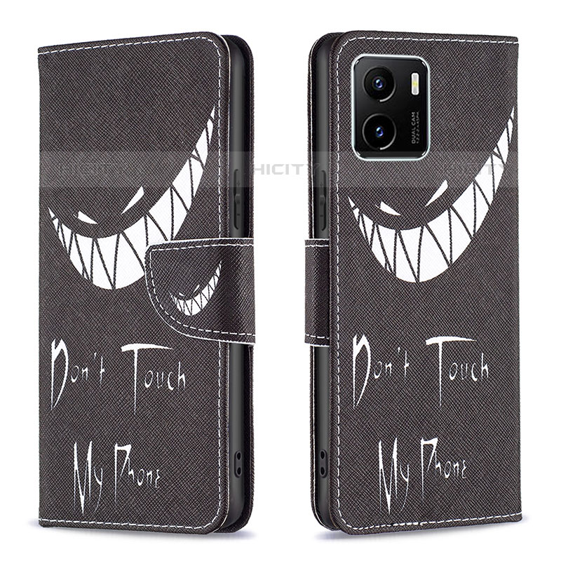 Funda de Cuero Cartera con Soporte Patron de Moda Carcasa B01F para Vivo iQOO U5x