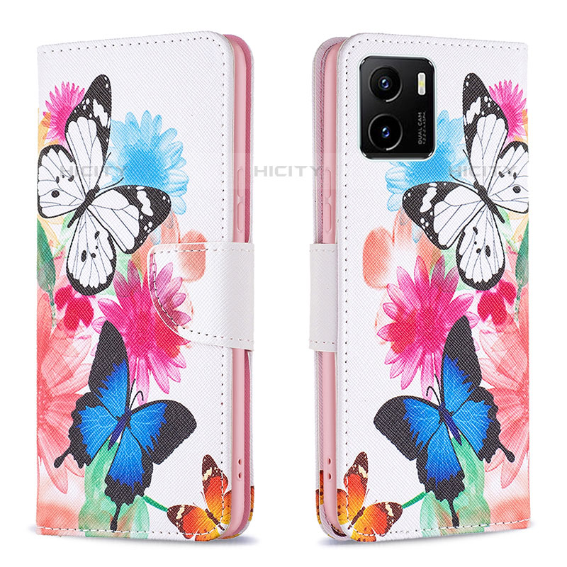 Funda de Cuero Cartera con Soporte Patron de Moda Carcasa B01F para Vivo iQOO U5x Vistoso