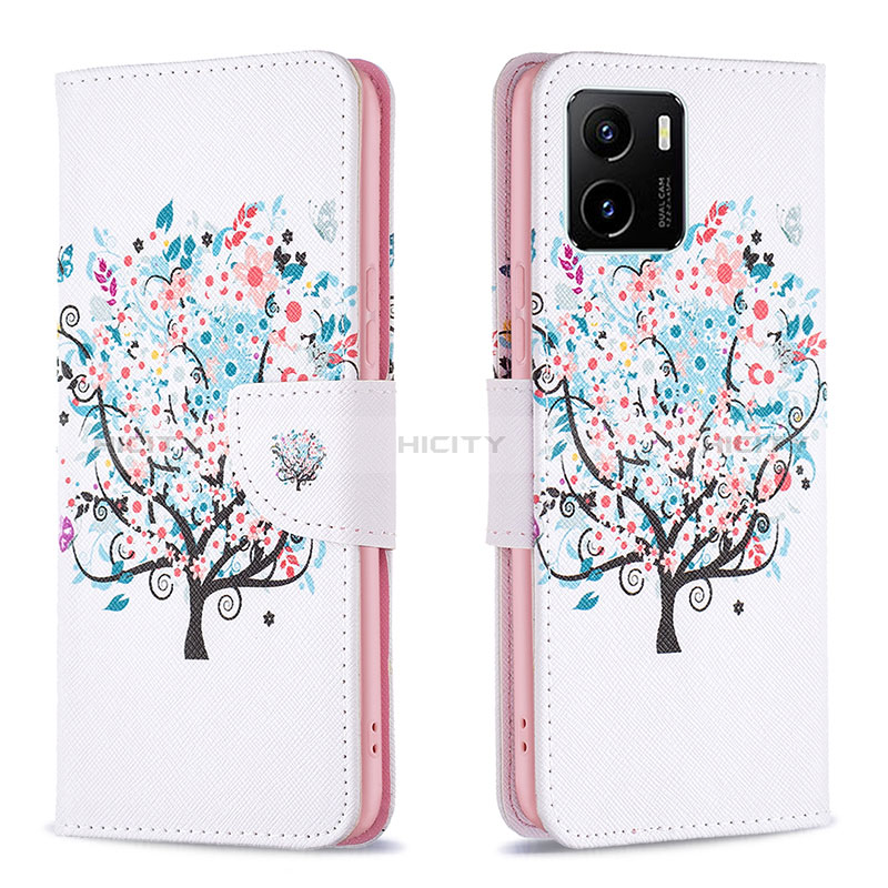 Funda de Cuero Cartera con Soporte Patron de Moda Carcasa B01F para Vivo Y10 t1