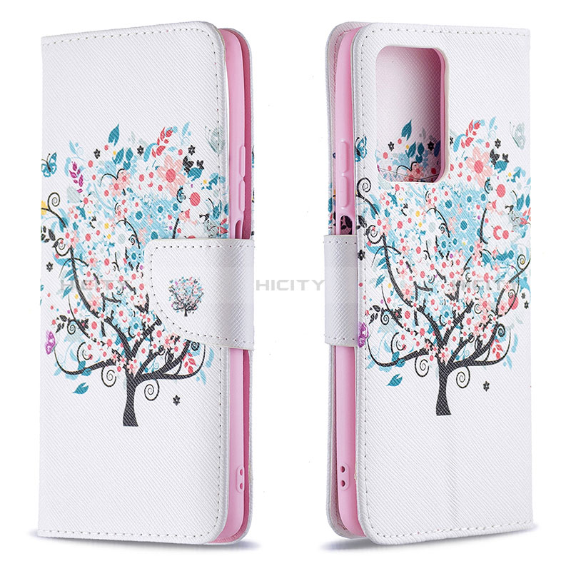 Funda de Cuero Cartera con Soporte Patron de Moda Carcasa B01F para Xiaomi Mi 11T 5G Blanco