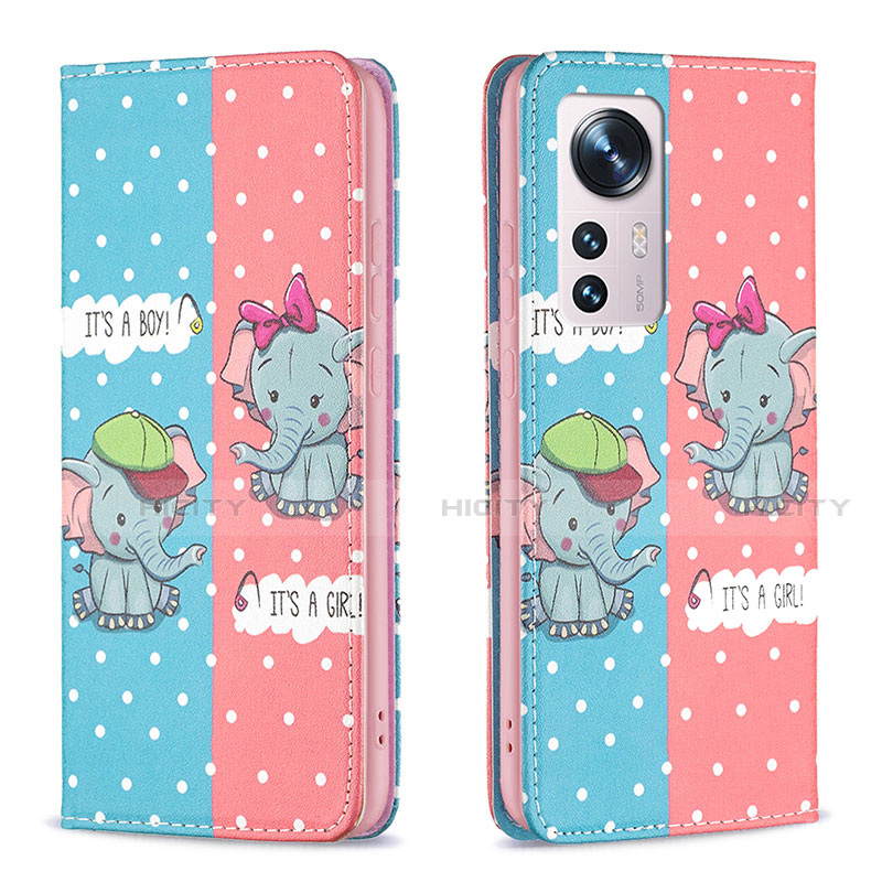 Funda de Cuero Cartera con Soporte Patron de Moda Carcasa B01F para Xiaomi Mi 12 5G