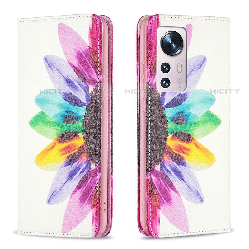 Funda de Cuero Cartera con Soporte Patron de Moda Carcasa B01F para Xiaomi Mi 12 Pro 5G