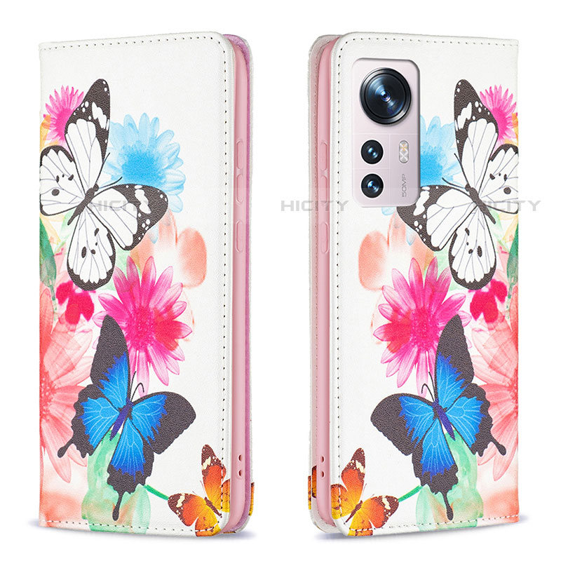 Funda de Cuero Cartera con Soporte Patron de Moda Carcasa B01F para Xiaomi Mi 12 Pro 5G