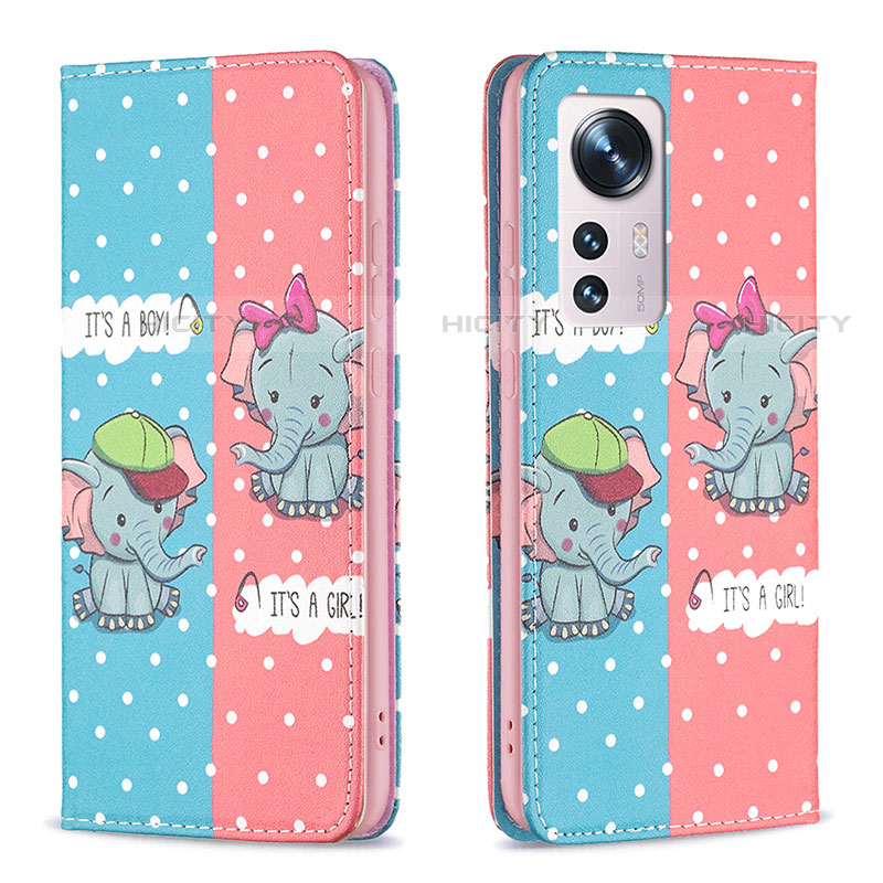 Funda de Cuero Cartera con Soporte Patron de Moda Carcasa B01F para Xiaomi Mi 12S 5G