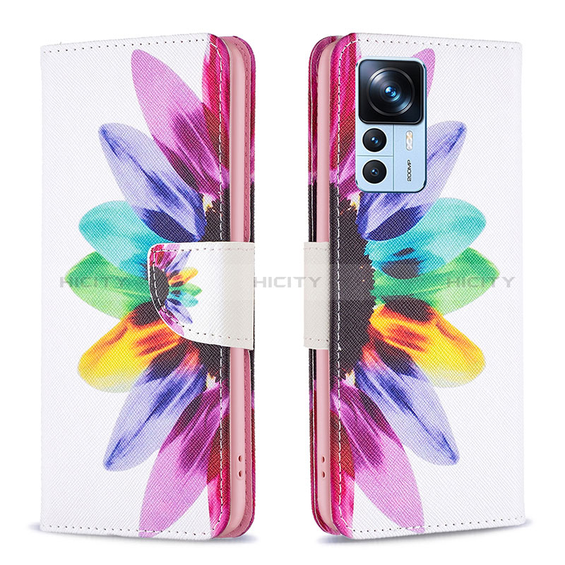 Funda de Cuero Cartera con Soporte Patron de Moda Carcasa B01F para Xiaomi Mi 12T 5G