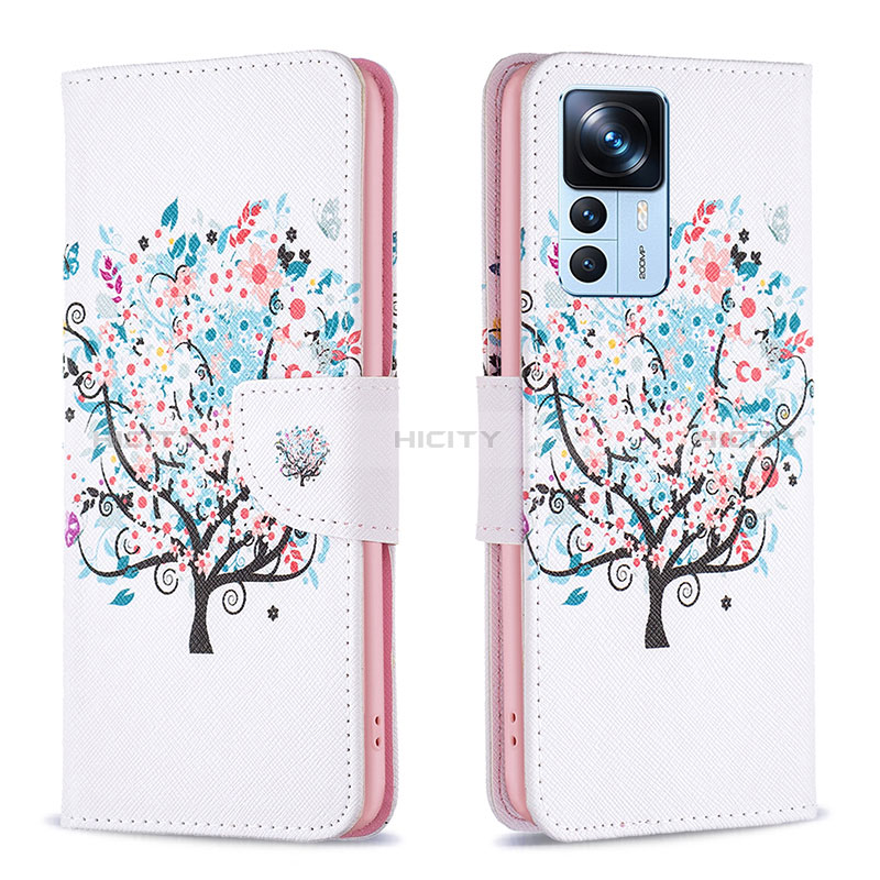 Funda de Cuero Cartera con Soporte Patron de Moda Carcasa B01F para Xiaomi Mi 12T 5G