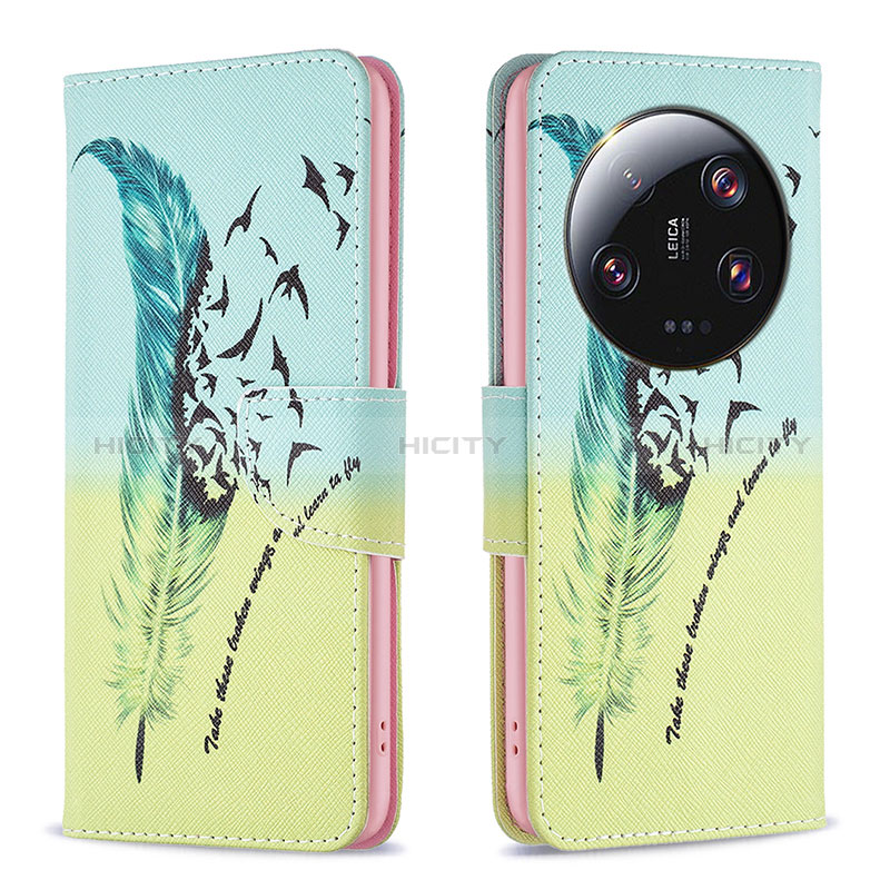 Funda de Cuero Cartera con Soporte Patron de Moda Carcasa B01F para Xiaomi Mi 13 Ultra 5G